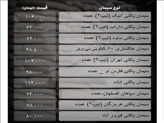 قیمت سیمان امروز ۲۴ مرداد ۱۴۰۳ / کدام محصول ۲۰۰۰ تومان گران شد؟ + جدول