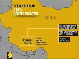 اکتشاف ۲۰ میلیون تن منابع جدید مس در فلات تبت