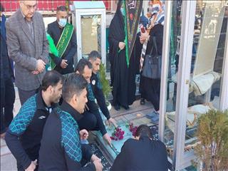 تجدید میثاق کارگران ورزشکار ذوب‌آهن با شهدا