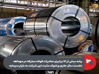صادرات دو ماهه از ۴۴۰۰ به ۶۸۰۰۰ میلیارد رسید