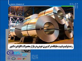 رشد تولید و تثبیت جایگاه ورق خودرو در بازار گالوانیزه